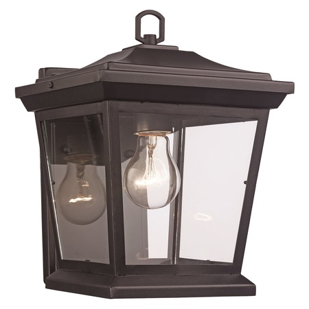 TRANS GLOBE 1Lt Outd Wall Lantern Torch Sm 50770 BK